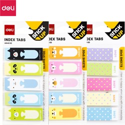 Deli Stick Up indextabs 45x15mm, assorti