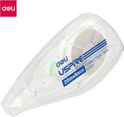 Deli Uspire correctietape 5mmx20mtr, assorti