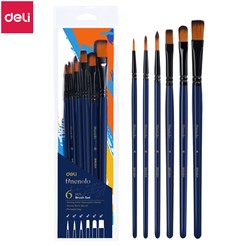 Deli Finenolo waterverfpenselen zacht nylon - set à 6 stuks