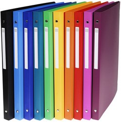 Ringband Exacompta A4 4-rings O-mech 15mm PP blauw-3