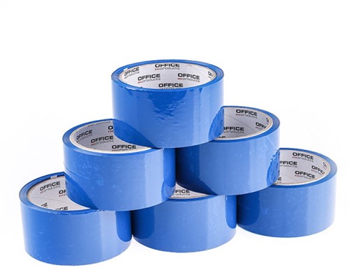 Verpakkingstape PP acryl, 48mmx46m, blauw