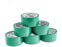 Verpakkingstape PP acryl, 48mmx46m, groen