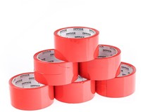 Verpakkingstape PP acryl, 48mmx46m, rood