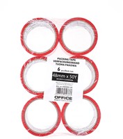 Verpakkingstape PP acryl, 48mmx46m, rood-2