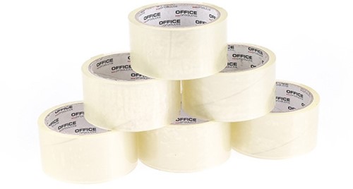 Verpakkingstape PP acryl, 48mmx46m, transparant