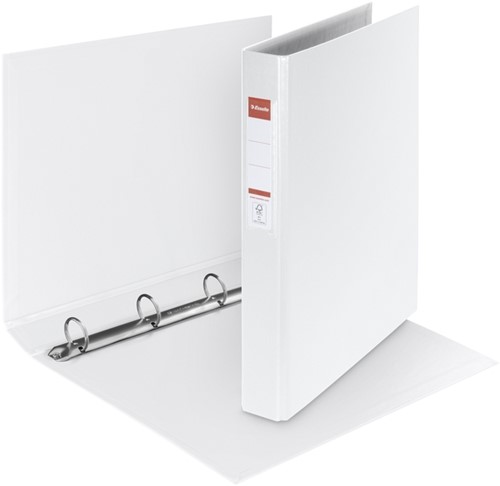 Ringband Esselte VIVIDA A4 4-rings O-mechaniek 25mm PP wit-4