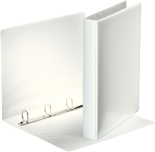 Presentatieringband Esselte panorama A4 4-rings D-mechaniek 30mm PP wit