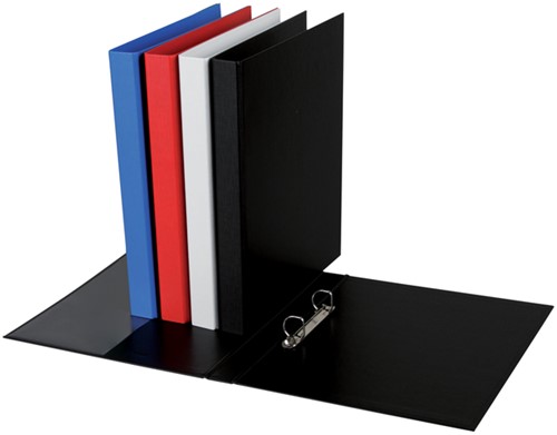 Ringband Quantore A4 2-rings D-mech 20mm PP zwart