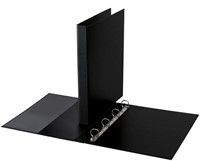 Ringband Quantore A4 4-rings D-mech 20mm PP zwart