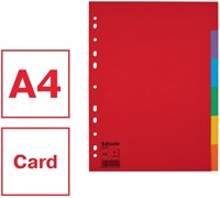 Tabbladen Esselte Economy A4 6-delig  karton 11-rings assorti-4