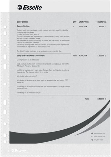 Showtas Esselte Economy copy safe 0.05mm PP A4 100 stuks-3