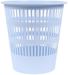 Afvalbak, gaas, 12 L, pastel blauw