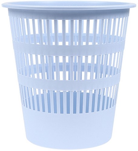 Afvalbak, gaas, 12 L, pastel blauw