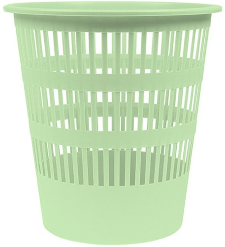 Afvalbak, gaas, 12 L, pastel groen