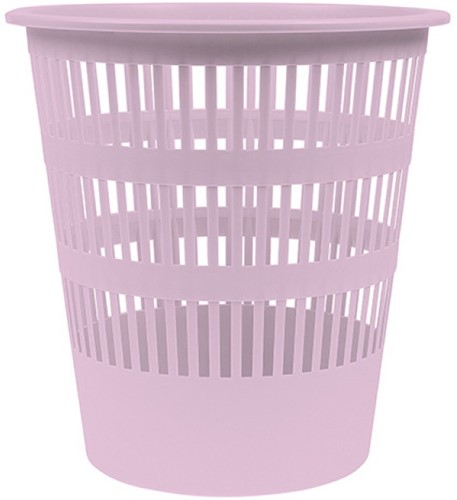Afvalbak, gaas, 12 L, pastel paars