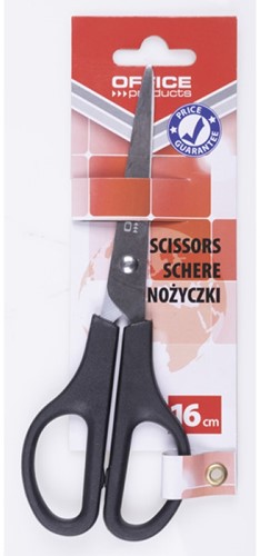 Kantoorschaar, 16cm, zwart