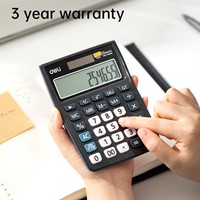 Deli bureaurekenmachine zwart - 12 digits-2