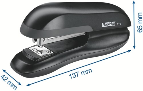 Bureaunietmachine Rapid Fashion half-strip F16 20 vel zwart-3