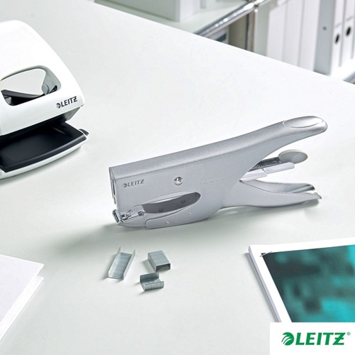Niettang Leitz achterlaadmodel P3 40 vel zilver-6