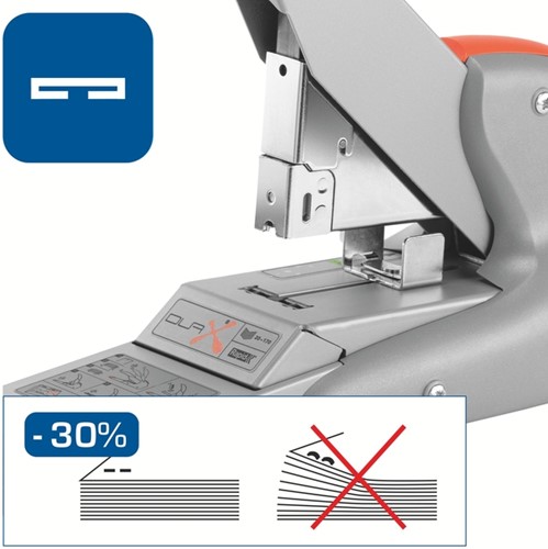 Nietmachine Rapid Supreme duax heavy duty 170 vel zilver/oranje-6