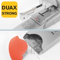 Nietmachine Rapid Supreme duax heavy duty 170 vel zilver/oranje-7
