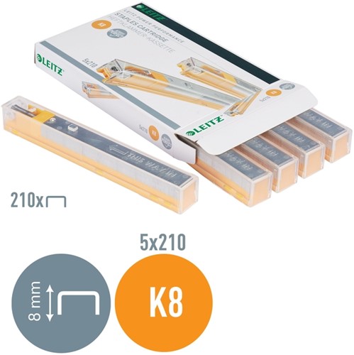 Nieten Leitz cassette K8 26/8 verzinkt 1050 stuks-4