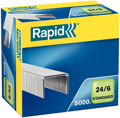 Nieten Rapid, 24/6, gegalvaniseerd, 5000 stuks