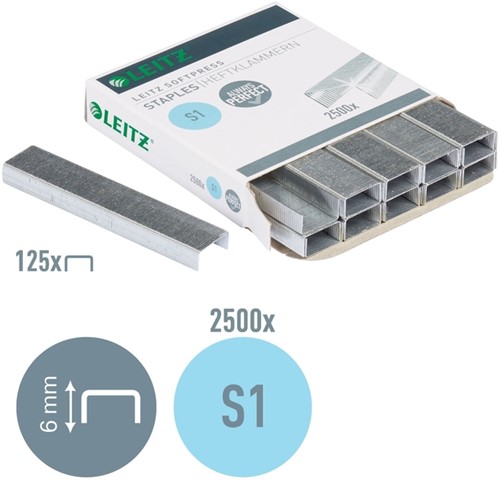Nieten Leitz S1 Softpress verzinkt 2500 stuks-4