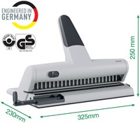 Perforator Leitz 5115 heavy duty 23 gaats zilver-4