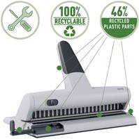 Perforator Leitz 5115 heavy duty 23 gaats zilver-7