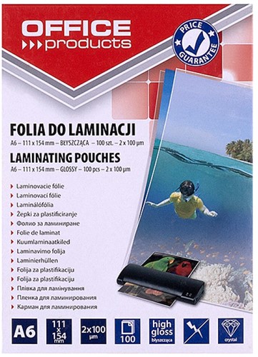 Lamineerhoes, A6, 2x100 micr, 100 stuks