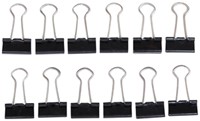Papierklem MAUL 213 foldback 19mm zwart 12 stuks-3