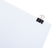 Papierklem MAUL 213 Foldback 25mm zwart 12 stuks-2