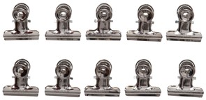 Papierklem MAUL Bulldog 30mm capaciteit 10mm zilver 10 stuks-5