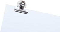 Papierklem MAUL Bulldog met magneet 40mm zilver 2 stuks-2
