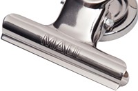 Papierklem MAUL Bulldog met magneet 52mm zilver 2 stuks-2