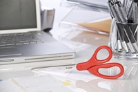 Schaar Scotch 18cm universeel rood blister-2