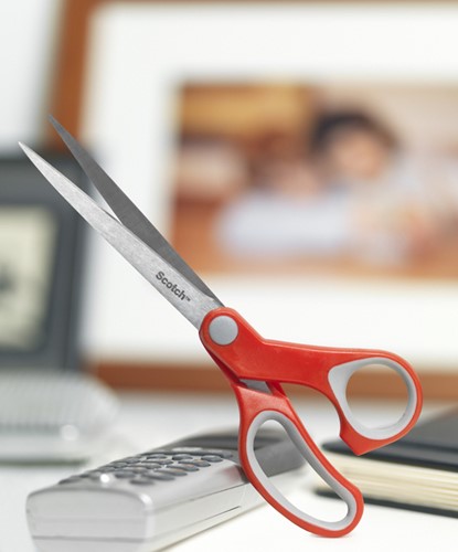 Schaar Scotch 18cm comfort rood blister-2