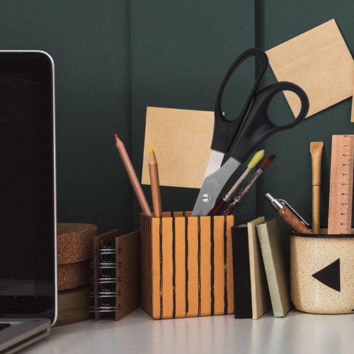 Kantoorschaar Westcott 210mm met kunststof grip linkshandig rvs-3