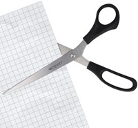 Kantoorschaar Westcott 260mm met kunststof grip rvs-2