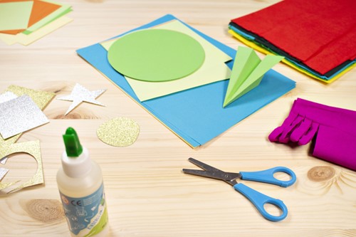 Kinderschaar Westcott 130mm rechtshandig ronde punt lichtblauw-2