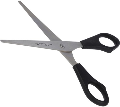 Kantoorschaar Westcott 155mm met kunststof grip rvs-1