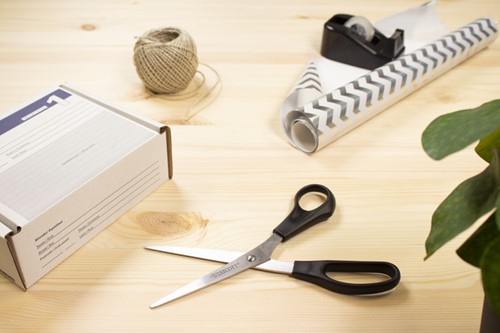 Kantoorschaar Westcott 210mm met kunststof grip rvs-5