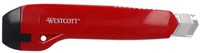 Snijmes Westcott premium 18mm met schuifsluiting rood-5