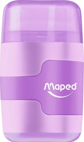 Puntenslijper Maped Connect 2-gaats met gum pastel assorti-4