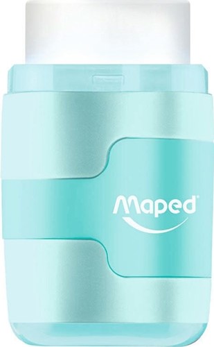 Puntenslijper Maped Connect 2-gaats met gum pastel assorti-7