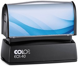Tekststempel Colop EOS 40 flashtechnologie met stempelplaat