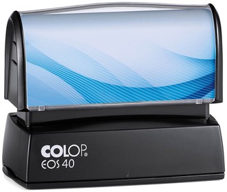 Tekststempel Colop EOS 40 flashtechnologie met stempelplaat