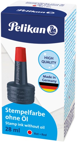 Stempelinkt Pelikan flacon 28ml rood