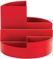 Pennenkoker MAUL roundbox 7 vakken Ø140x125mm zwart-3